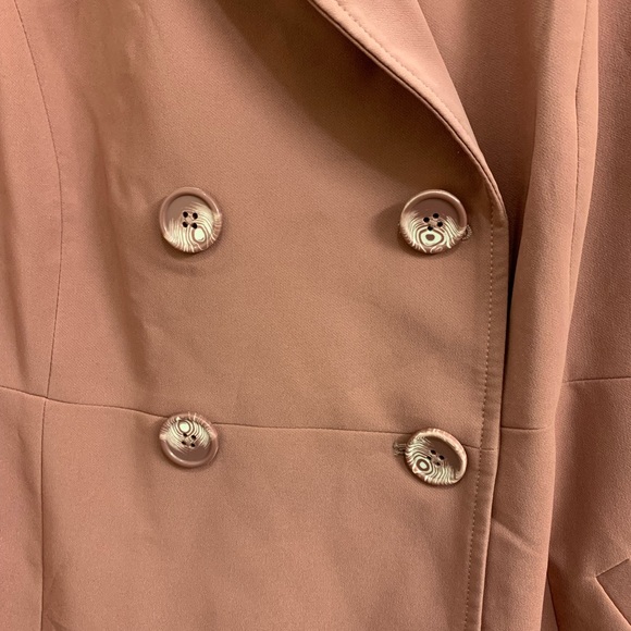 Torrid Walnut Double Breasted Fit & Flare Coat - Picture 4 of 5